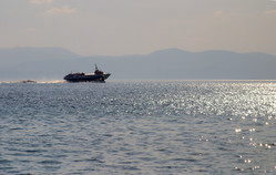 Hydrofoil off Aegina Island
